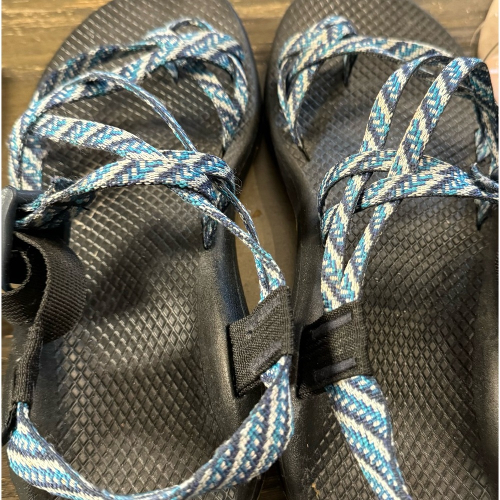 Brand is Chaco the real ones only wore one time.